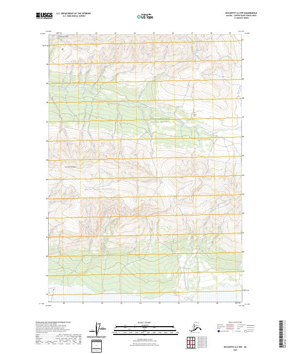 McCarthy A-4 NW, AK — USGS 7.5-minute topo (2023)