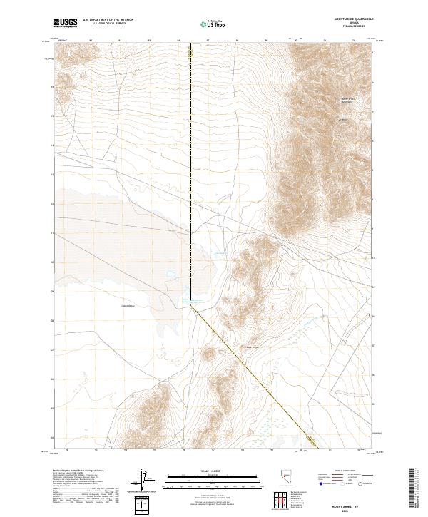 Mount Annie, NV — USGS 7.5-minute topo (2021)