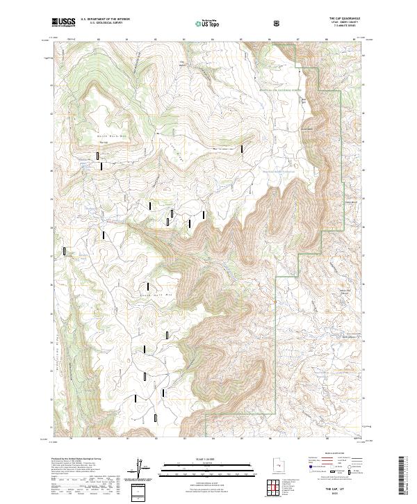The Cap, UT — USGS 7.5-minute topo (2023)