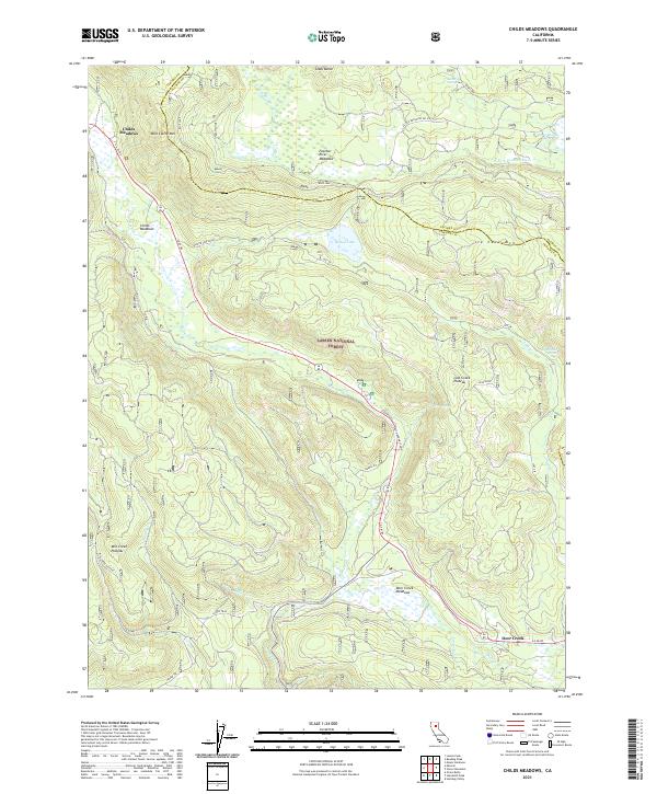 Childs Meadows, CA — USGS 7.5-minute topo (2021)
