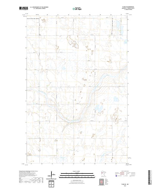 Flom SE, MN — USGS 7.5-minute topo (2022)