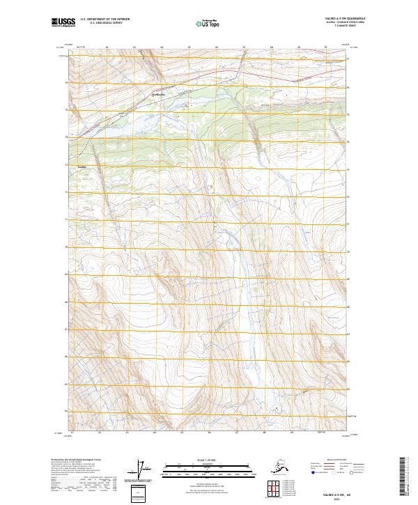 Valdez A-5 SW, AK — USGS 7.5-minute topo (2023)