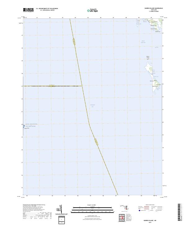 Barren Island, MD — USGS 7.5-minute topo (2023)