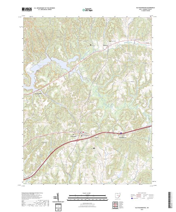 Old Washington, OH — USGS 7.5-minute topo (2023)