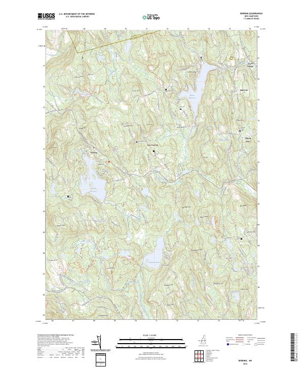 Deering, NH — USGS 7.5-minute topo (2024)