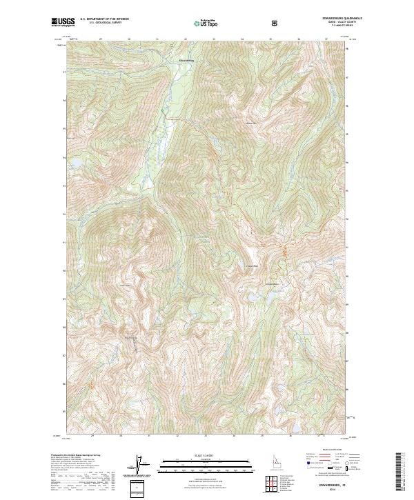 Edwardsburg, ID — USGS 7.5-minute topo (2024)