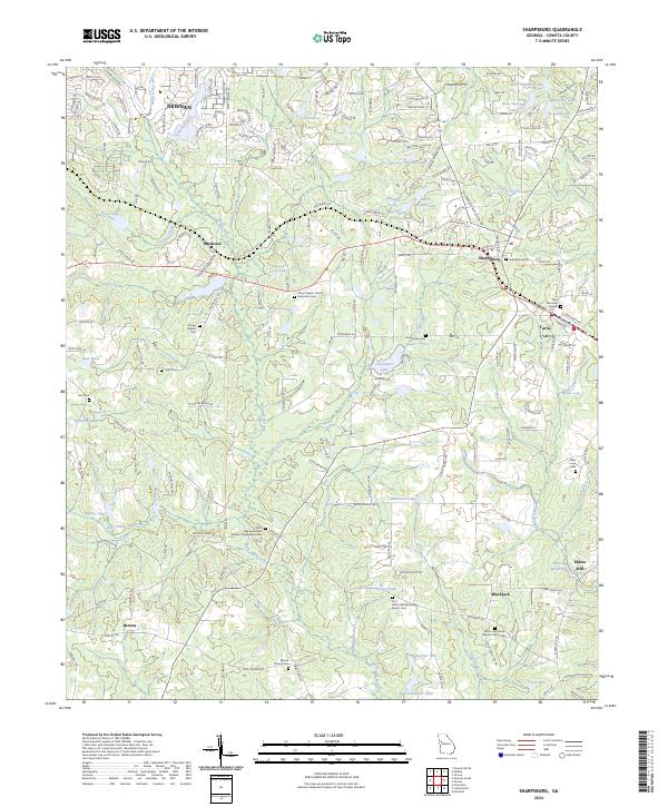 Sharpsburg, GA — USGS 7.5-minute topo (2024)