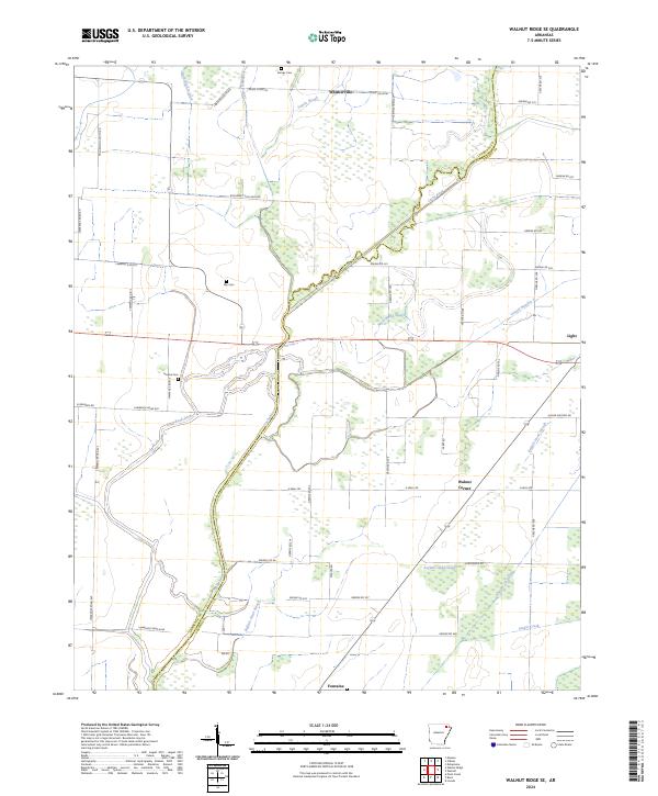 Walnut Ridge SE, AR — USGS 7.5-minute topo (2024)