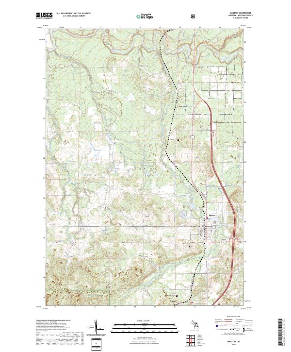 Manton, MI — USGS 7.5-minute topo (2023)