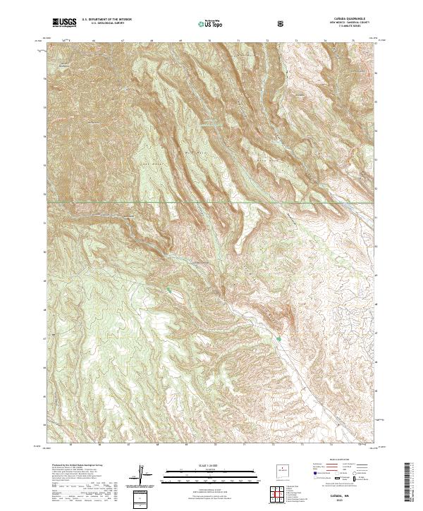 Canada, NM — USGS 7.5-minute topo (2023)