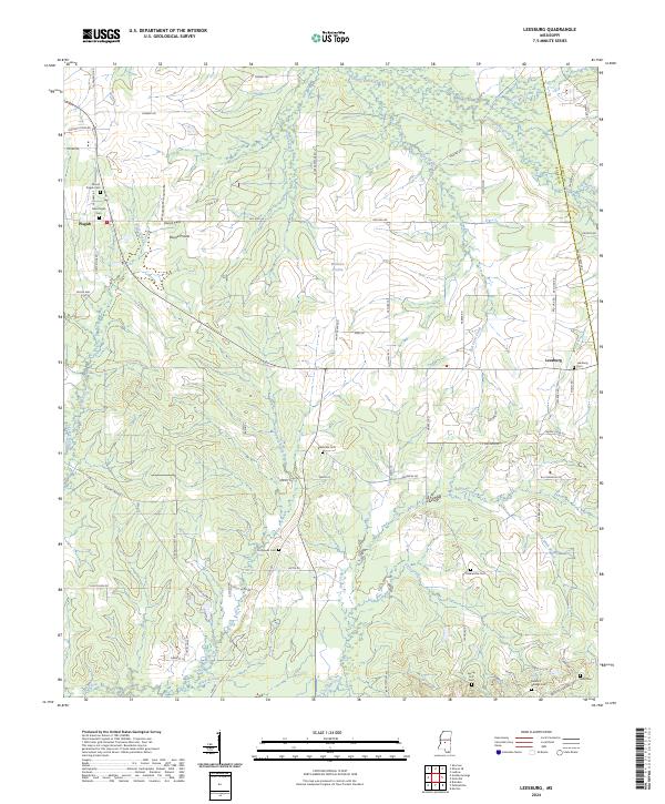 Leesburg, MS — USGS 7.5-minute topo (2024)