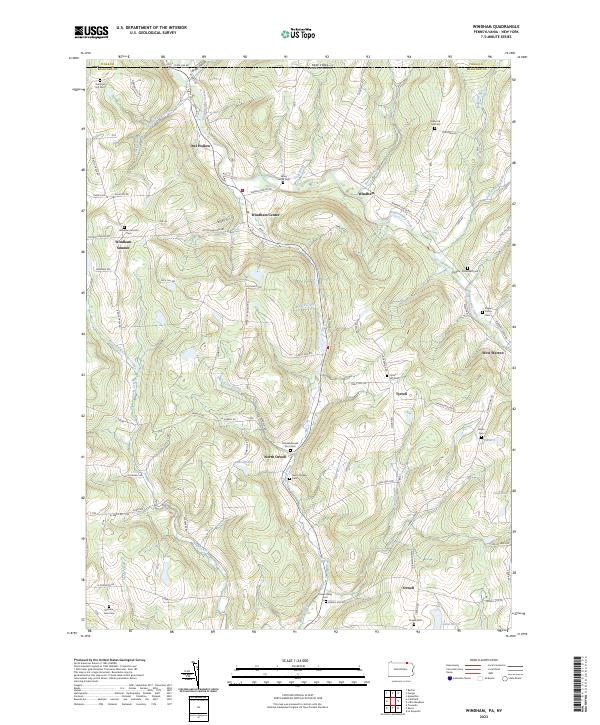 Windham, PA-NY — USGS 7.5-minute topo (2023)