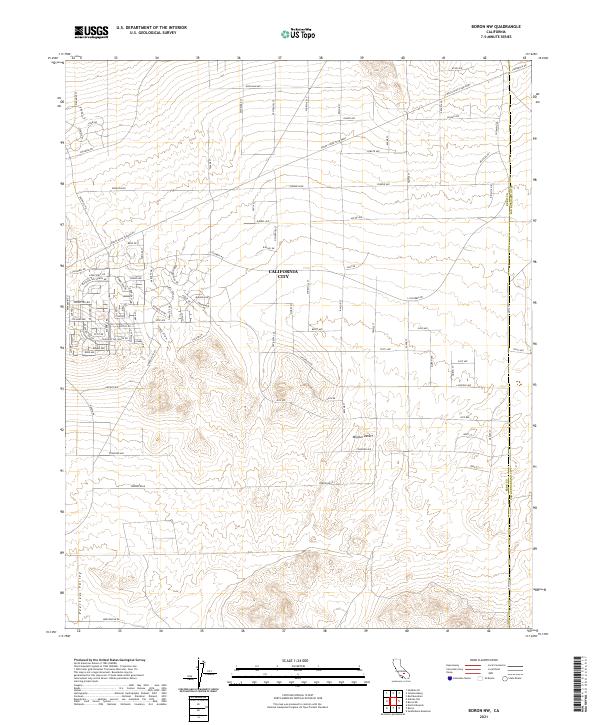 Boron NW, CA — USGS 7.5-minute topo (2021)