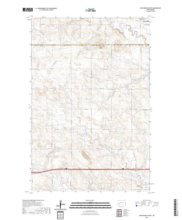 New Hradec South, ND — USGS 7.5-minute topo (2024)