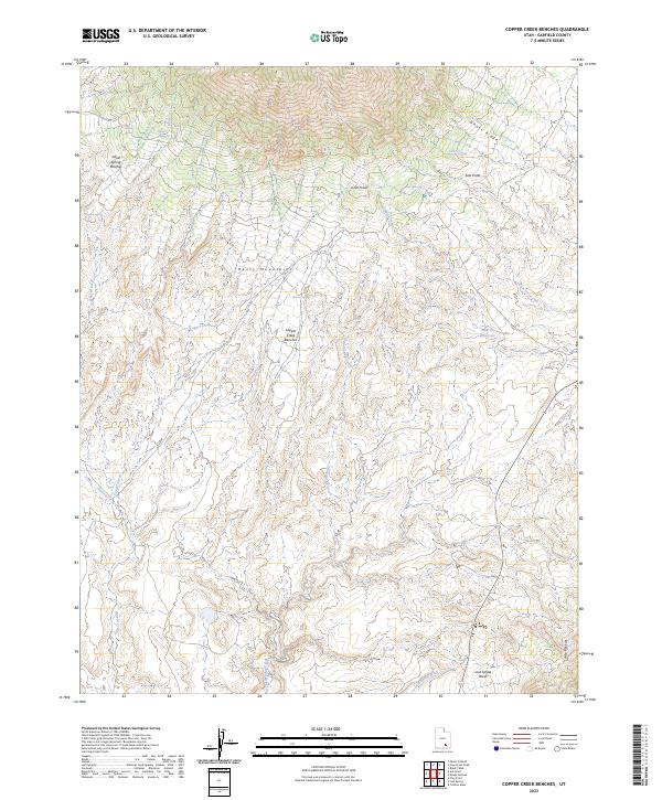 Copper Creek Benches, UT — USGS 7.5-minute topo (2023)