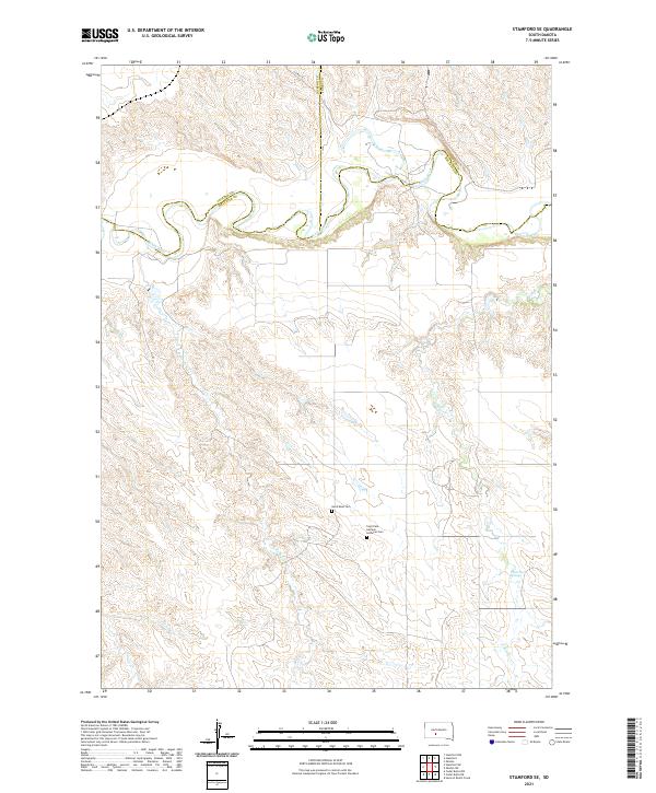 Stamford SE, SD — USGS 7.5-minute topo (2021)