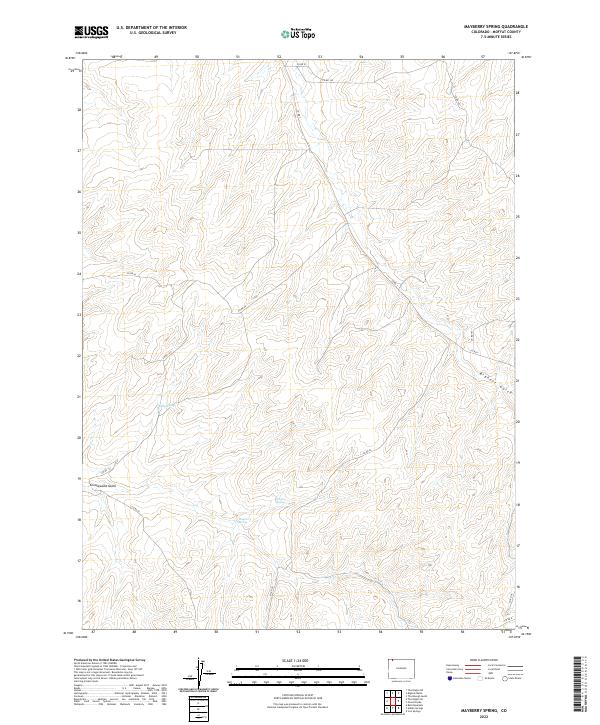 Mayberry Spring, CO — USGS 7.5-minute topo (2022)