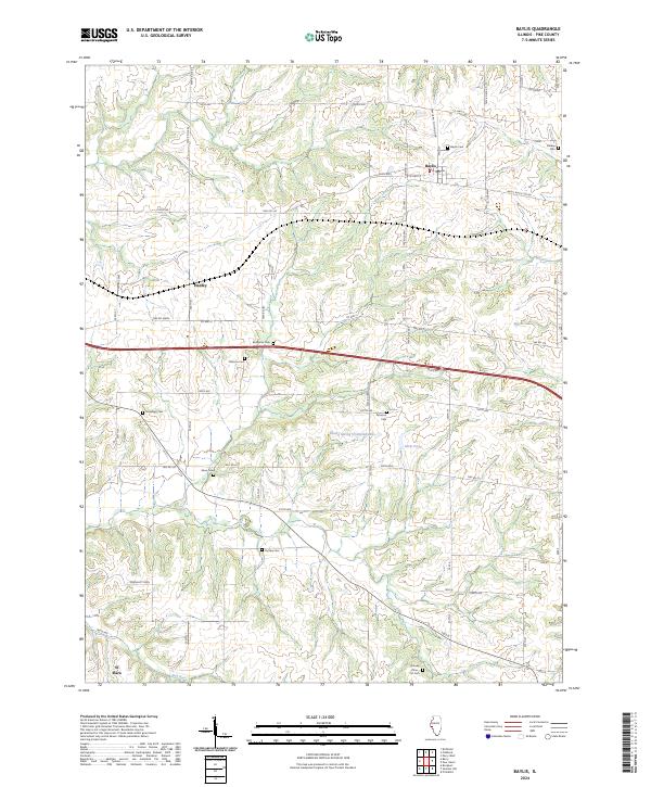 Baylis, IL — USGS 7.5-minute topo (2024)