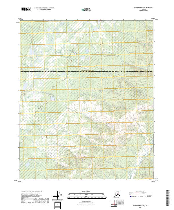 Livengood A-3 NW, AK — USGS 7.5-minute topo (2024)