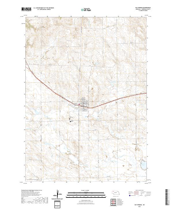 Hay Springs, NE — USGS 7.5-minute topo (2021)