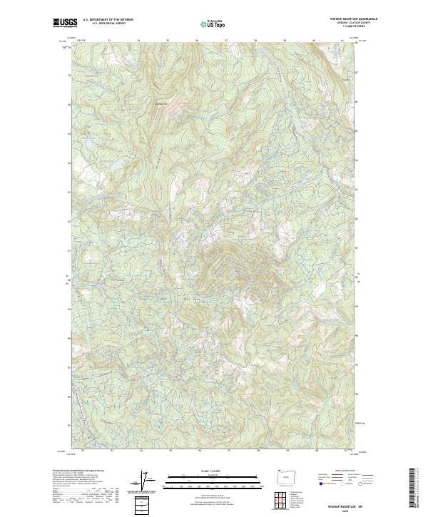 Wickiup Mountain, OR — USGS 7.5-minute topo (2023)