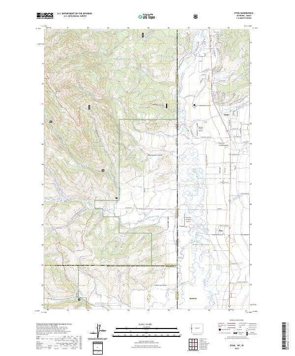 Etna, WY-ID — USGS 7.5-minute topo (2023)