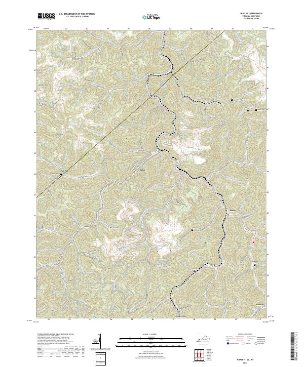 Hurley, VA-KY — USGS 7.5-minute topo (2022)