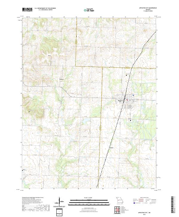 Appleton City, MO — USGS 7.5-minute topo (2021)