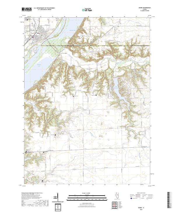 Henry, IL — USGS 7.5-minute topo (2024)