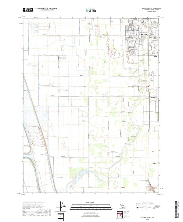 Gilsizer Slough, CA — USGS 7.5-minute topo (2022)