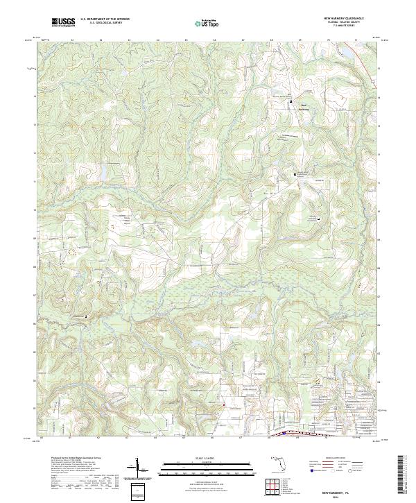 New Harmony, FL — USGS 7.5-minute topo (2024)