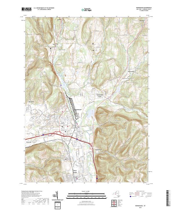 Horseheads, NY — USGS 7.5-minute topo (2023)