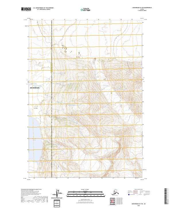 Anchorage B-4 SW, AK — USGS 7.5-minute topo (2023)