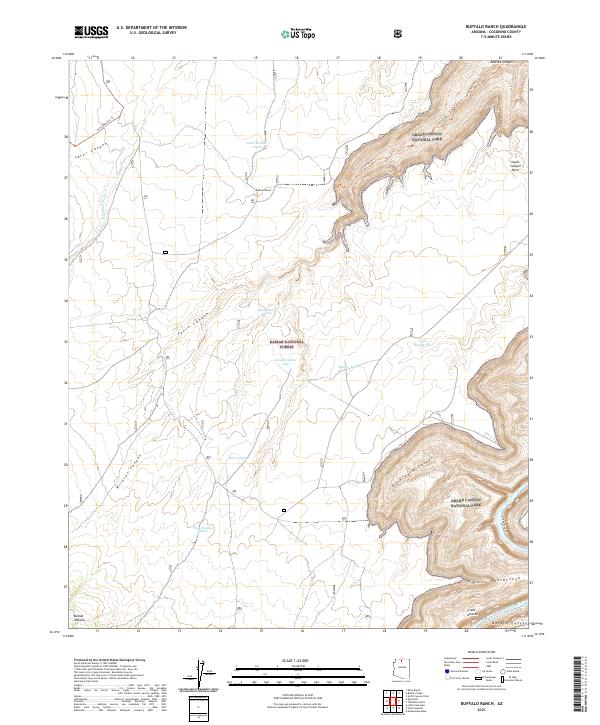 Buffalo Ranch, AZ — USGS 7.5-minute topo (2021)