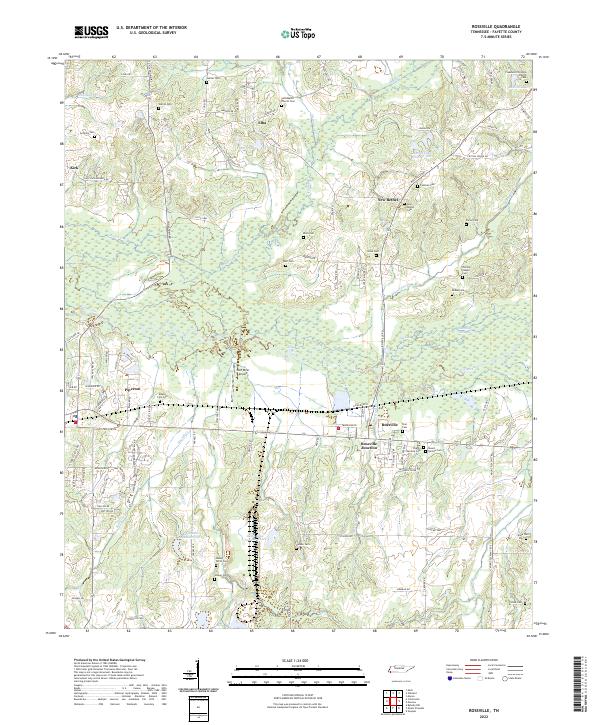 Rossville, TN — USGS 7.5-minute topo (2022)