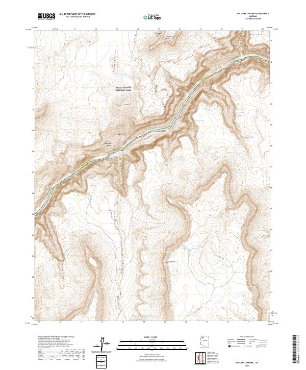 Vulcans Throne, AZ — USGS 7.5-minute topo (2021)