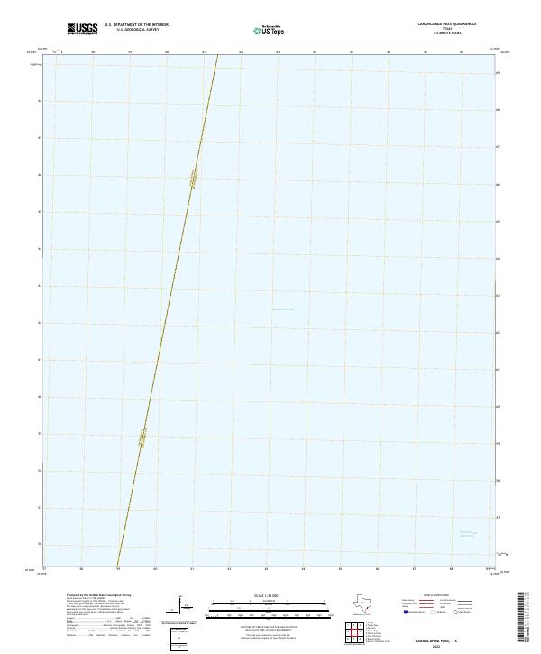 Carancahua Pass, TX — USGS 7.5-minute topo (2022)