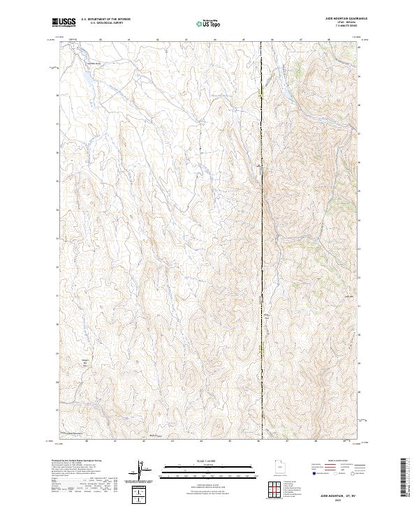 Judd Mountain, UT-NV — USGS 7.5-minute topo (2023)