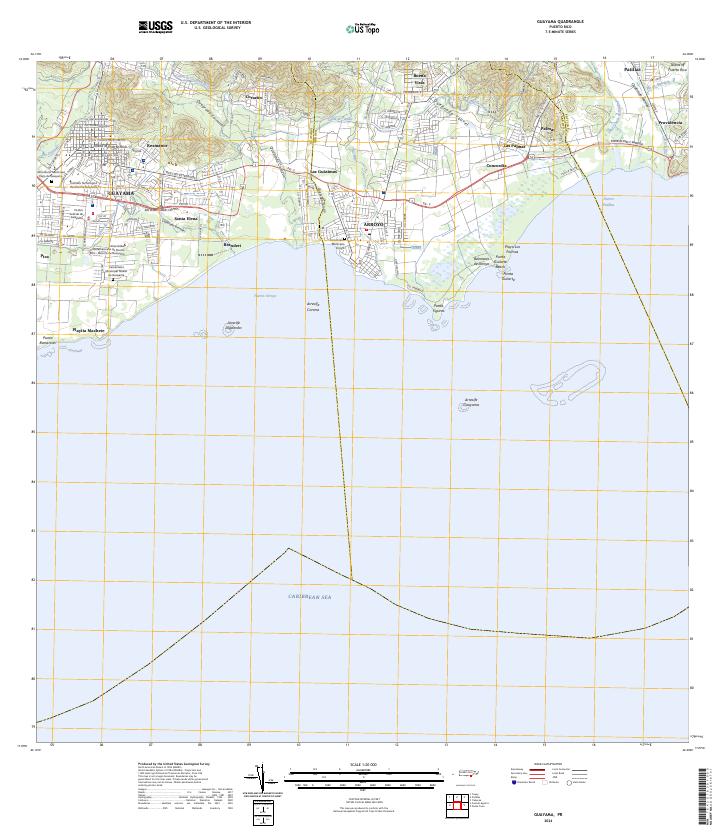 Guayama, PR — USGS 7.5-minute topo (2024)