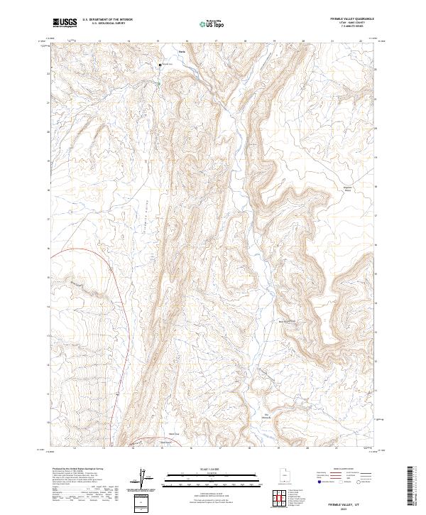 Fivemile Valley, UT — USGS 7.5-minute topo (2023)