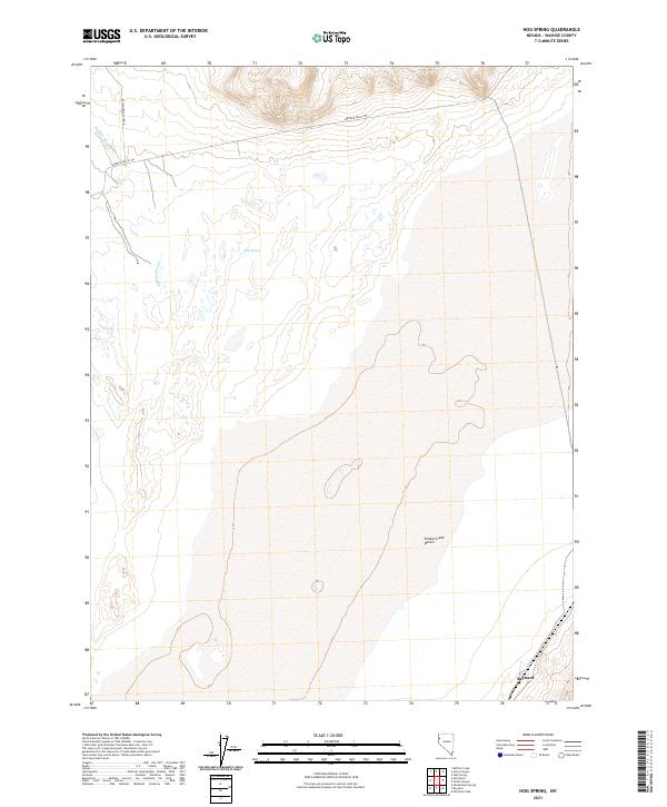 Hog Spring, NV — USGS 7.5-minute topo (2021)