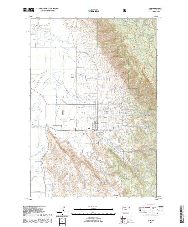 Cove, OR — USGS 7.5-minute topo (2024)