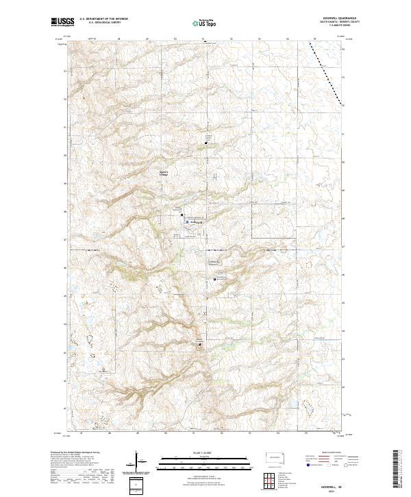 Goodwill, SD — USGS 7.5-minute topo (2021)