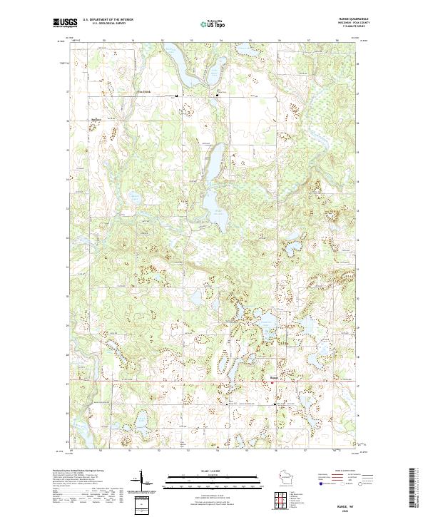 Range, WI — USGS 7.5-minute topo (2022)