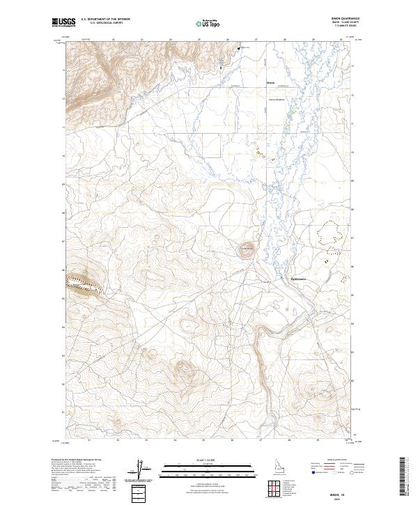 Idmon, ID — USGS 7.5-minute topo (2023)