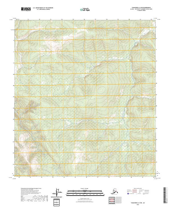 Tanacross A-2 NW, AK — USGS 7.5-minute topo (2024)