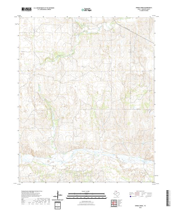 Spring Creek, TX — USGS 7.5-minute topo (2022)