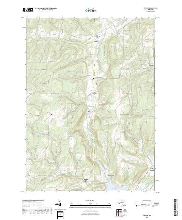 Rawson, NY — USGS 7.5-minute topo (2023)