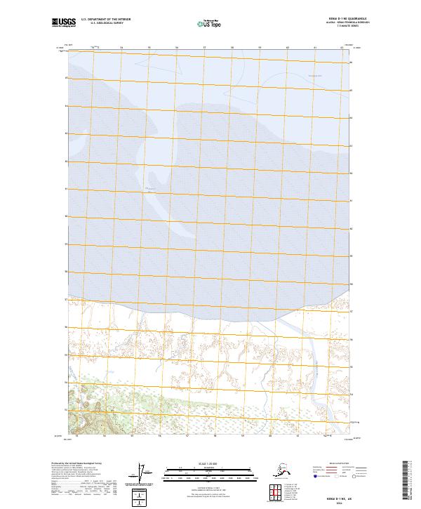 Kenai D-1 NE, AK — USGS 7.5-minute topo (2024)
