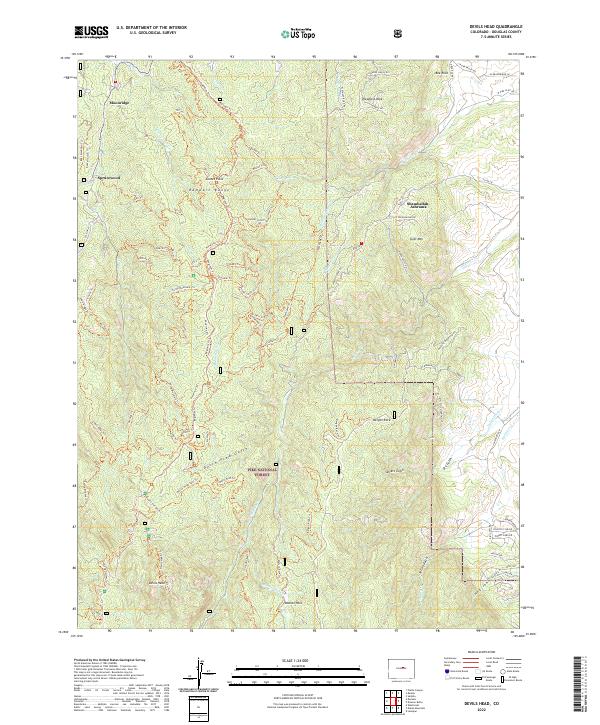 Devils Head, CO — USGS 7.5-minute topo (2022)